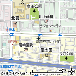 金比羅製麺尼崎立花店周辺の地図