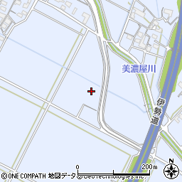 三重県津市河辺町周辺の地図