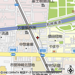 兵庫県尼崎市額田町4-10周辺の地図