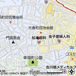 大阪府門真市大倉町3-2周辺の地図