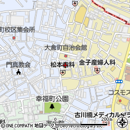 大阪府門真市大倉町3周辺の地図