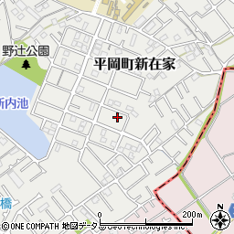 兵庫県加古川市平岡町新在家2065-90周辺の地図