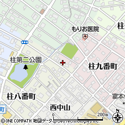 愛知県豊橋市柱八番町4周辺の地図
