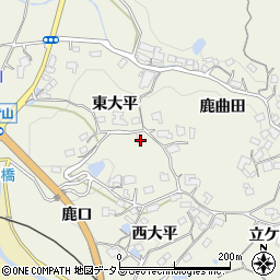 京都府木津川市鹿背山西大平78周辺の地図