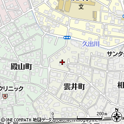 兵庫県西宮市雲井町8-74周辺の地図