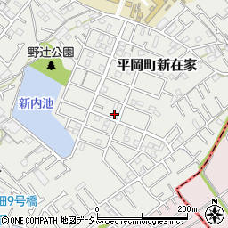 兵庫県加古川市平岡町新在家2065-105周辺の地図