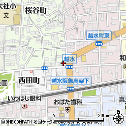 ファミリーマート西宮桜谷店周辺の地図