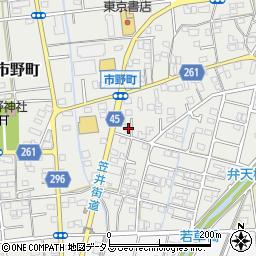 静岡県浜松市中央区市野町1553周辺の地図