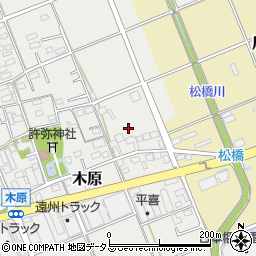 静岡県袋井市木原450-2周辺の地図