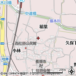 京都府木津川市吐師稲葉周辺の地図