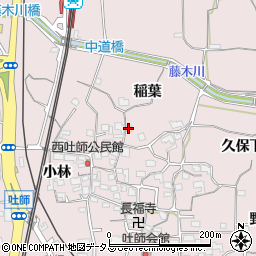 京都府木津川市吐師（稲葉）周辺の地図