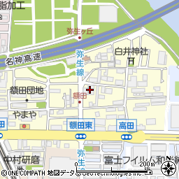 兵庫県尼崎市額田町16-10周辺の地図