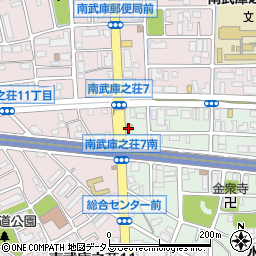 マクドナルド南武庫之荘店周辺の地図