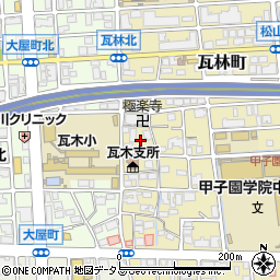兵庫県西宮市瓦林町15周辺の地図