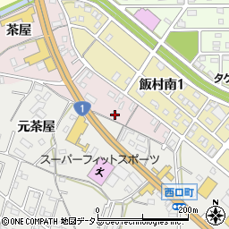 愛知県豊橋市飯村町茶屋108周辺の地図