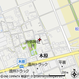 静岡県袋井市木原272周辺の地図
