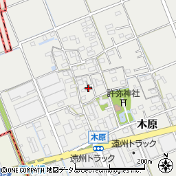 静岡県袋井市木原248-4周辺の地図