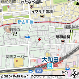 門真市常称寺町　平屋住宅周辺の地図