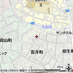 兵庫県西宮市雲井町8-71周辺の地図