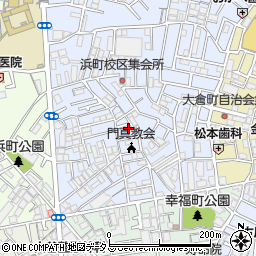 大阪府門真市石原町周辺の地図