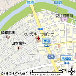 袋井市役所　家庭児童相談室周辺の地図