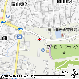 大阪府四條畷市岡山125周辺の地図