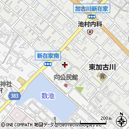 兵庫県加古川市平岡町新在家444-1周辺の地図