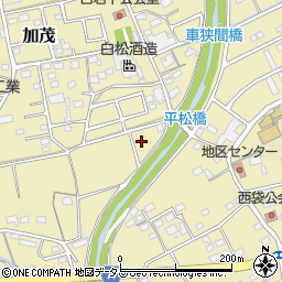 静岡県菊川市加茂708周辺の地図