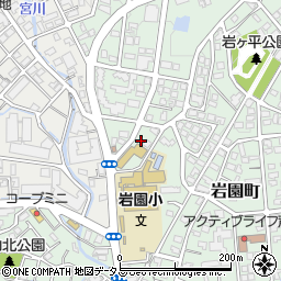 兵庫県芦屋市岩園町24-5周辺の地図