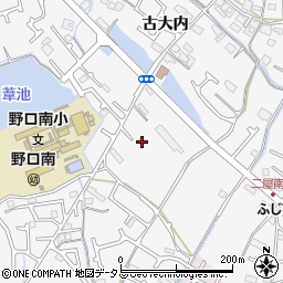 兵庫県加古川市野口町古大内82-1周辺の地図