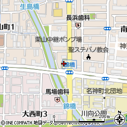 兵庫スバル自動車尼崎店周辺の地図