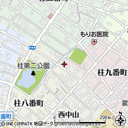 愛知県豊橋市柱八番町6周辺の地図