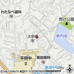 兵庫県加古川市平岡町新在家1874-3周辺の地図