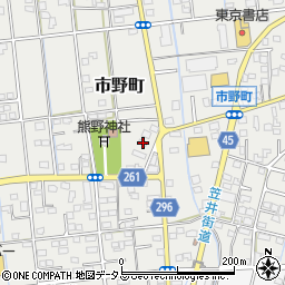 静岡県浜松市中央区市野町2314周辺の地図