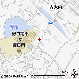 兵庫県加古川市野口町古大内247-1周辺の地図