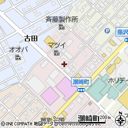 愛知県豊橋市潮崎町周辺の地図