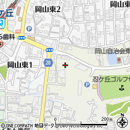 大阪府四條畷市岡山118-16周辺の地図