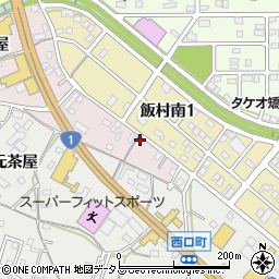 愛知県豊橋市飯村町茶屋115周辺の地図