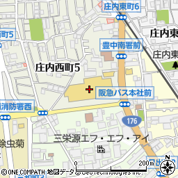 スタジオアリス　イオンタウン豊中庄内店周辺の地図