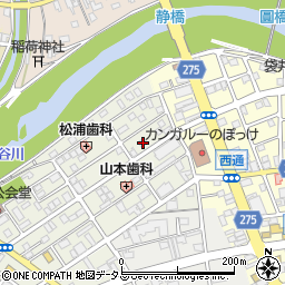 静岡県袋井市栄町4-7周辺の地図