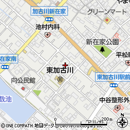 兵庫県加古川市平岡町新在家195-7周辺の地図