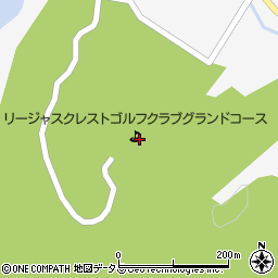 リージャスクレスト　ゴルフクラブ　グランドコース周辺の地図