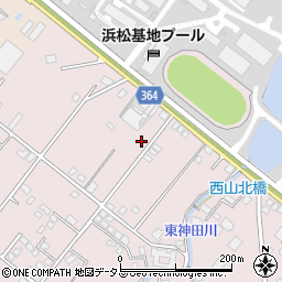 静岡県浜松市中央区西山町1964周辺の地図