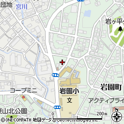 兵庫県芦屋市岩園町25-26周辺の地図