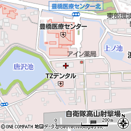 愛知県豊橋市飯村町高山210周辺の地図