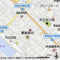 兵庫県加古川市平岡町新在家195-8周辺の地図