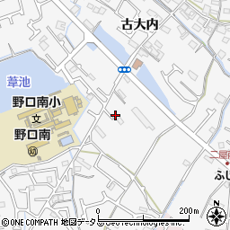 兵庫県加古川市野口町古大内82周辺の地図
