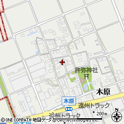 静岡県袋井市木原244-1周辺の地図