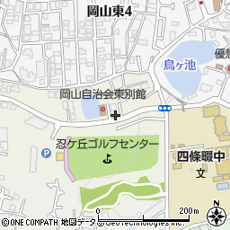 大阪府四條畷市岡山144周辺の地図