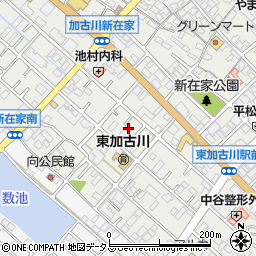 兵庫県加古川市平岡町新在家196-6周辺の地図